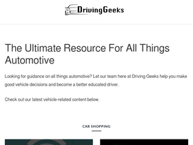'drivinggeeks.com' screenshot