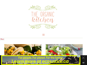 'theorganickitchen.org' screenshot