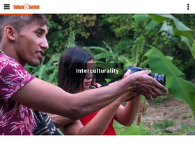 'culturalsurvival.org' screenshot