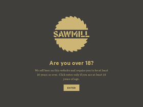 sawmillbrewery.co.nz homepage screenshot