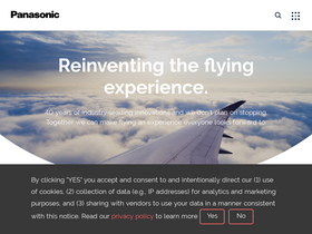 'panasonic.aero' screenshot