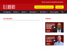 'ellibero.cl' screenshot