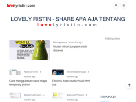 'lovelyristin.com' screenshot