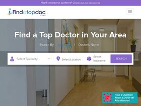 'findatopdoc.com' screenshot