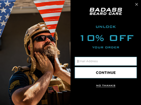 'badassbeardcare.com' screenshot