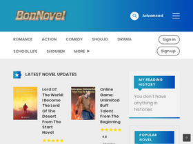 'bonnovel.com' screenshot