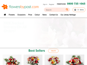 Flowersbypost.com website screenshot