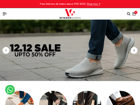 Winner Shoes Online website screenshot
