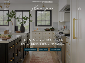 plainjaneinteriors.com.au homepage screenshot
