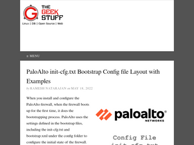 'thegeekstuff.com' screenshot