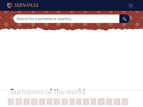 'surnam.es' screenshot