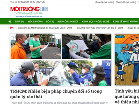 'moitruongvadothi.vn' screenshot