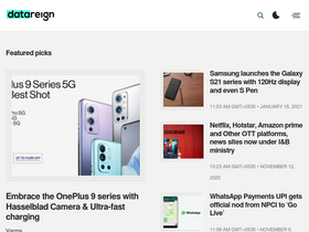 'datareign.com' screenshot