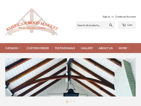 americanwoodmarket.com homepage screenshot