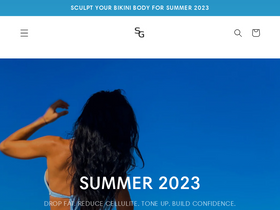 sweatnglow.fit homepage screenshot