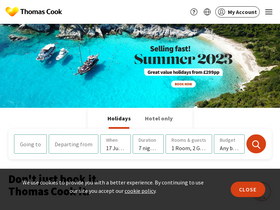'thomascook.com' screenshot