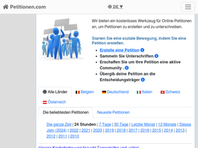 'petitionen.com' screenshot