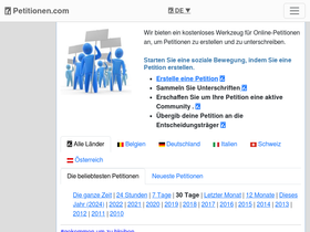 'petitionen.com' screenshot