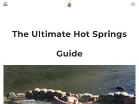 'ultimatehotspringsguide.com' screenshot