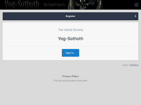'yog-sothoth.com' screenshot