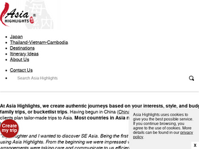 'asiahighlights.com' screenshot