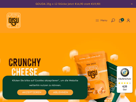 qisu-snacks.com homepage screenshot