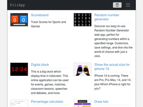 'piliapp.com' screenshot