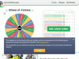 'spinthewheel.app' screenshot