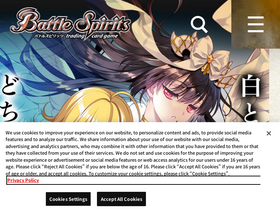 'battlespirits.com' screenshot