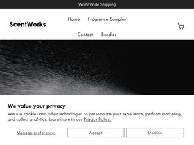 scentworksamples.com homepage screenshot