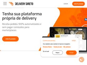 'deliverydireto.com.br' screenshot