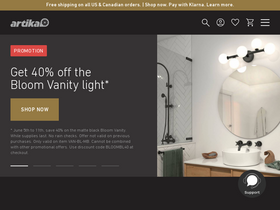 'artika.com' screenshot