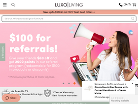 'luxoliving.com.au' screenshot