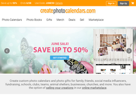 'createphotocalendars.com' screenshot