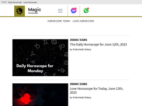 'themagichoroscope.com' screenshot
