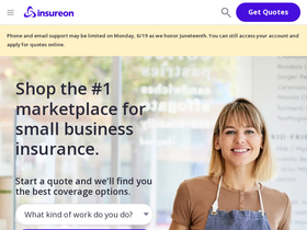 'insureon.com' screenshot