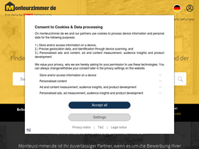 'monteurzimmer.de' screenshot