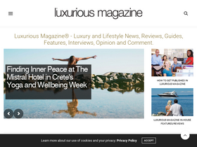 'luxuriousmagazine.com' screenshot