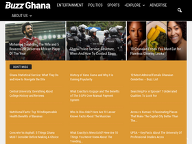 'buzzghana.com' screenshot