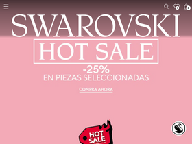 'swarovski.com.mx' screenshot