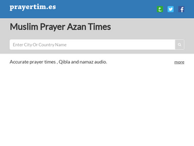 'prayertim.es' screenshot
