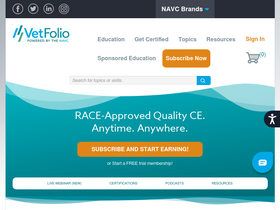 'vetfolio.com' screenshot