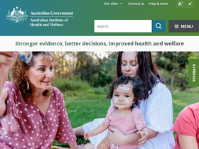'aihw.gov.au' screenshot