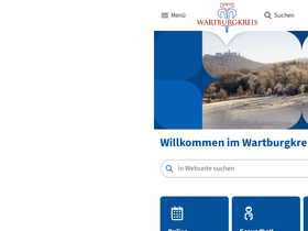 'wartburgkreis.de' screenshot