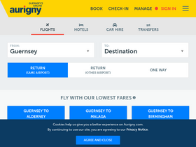 'aurigny.com' screenshot