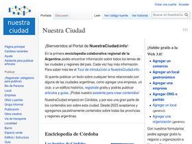'nuestraciudad.info' screenshot