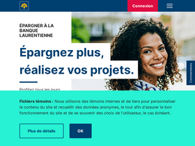 'banquelaurentienne.ca' screenshot
