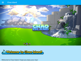 'chao-island.com' screenshot