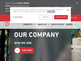 'swisskrono.com' screenshot