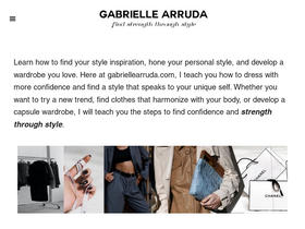 'gabriellearruda.com' screenshot